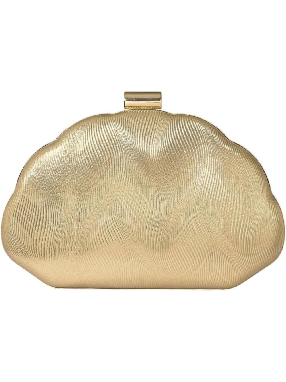 Metallic Shell Clutch Purse for Women | Elegant Cocktail Evening Handbag